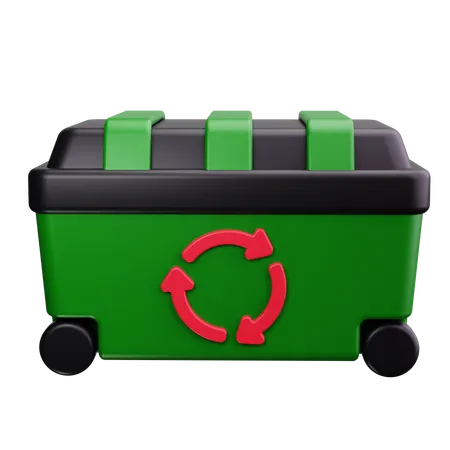 Poubelle de recyclage  3D Icon