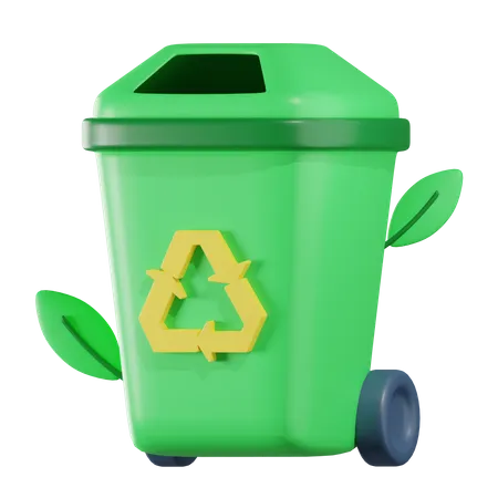 Recycler la poubelle  3D Icon