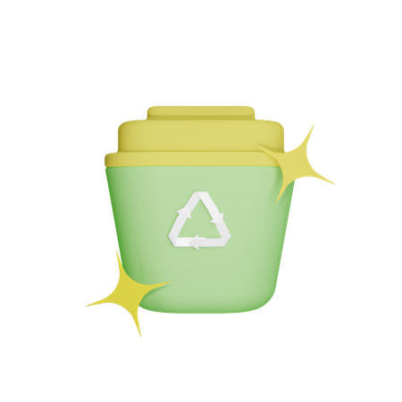 Poubelle recyclable  3D Icon