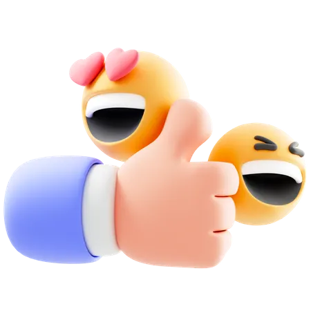 Emoji pouce levé  3D Icon