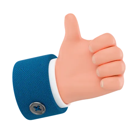 Pouce levé la main  3D Icon