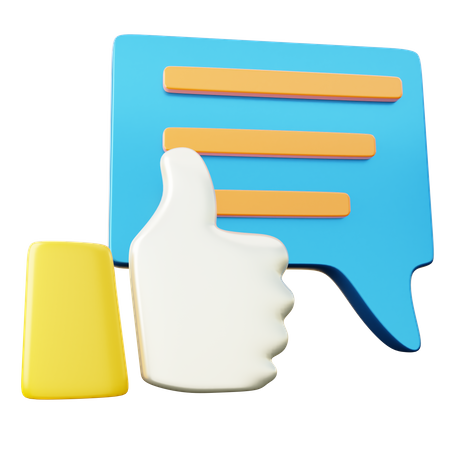 Pouces vers le haut  3D Icon