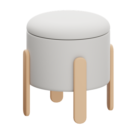 Pouf Chair  3D Icon