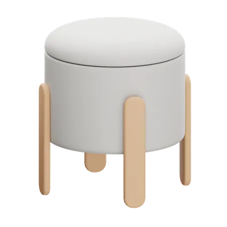 Pouf Chair  3D Icon