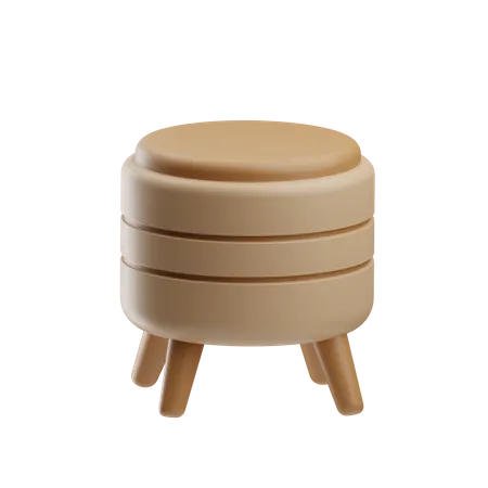 Pouf Chair  3D Icon