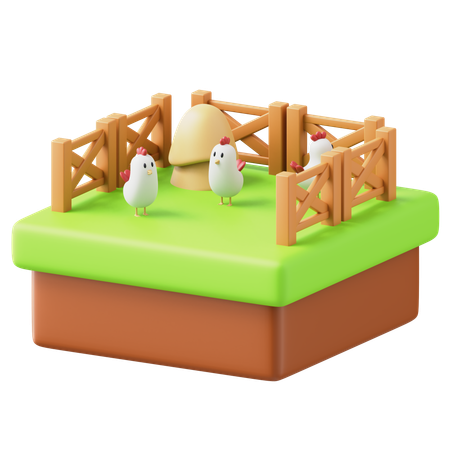 Poulailler  3D Icon
