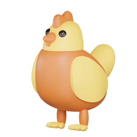 Poule  3D Icon