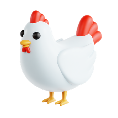Poule  3D Icon