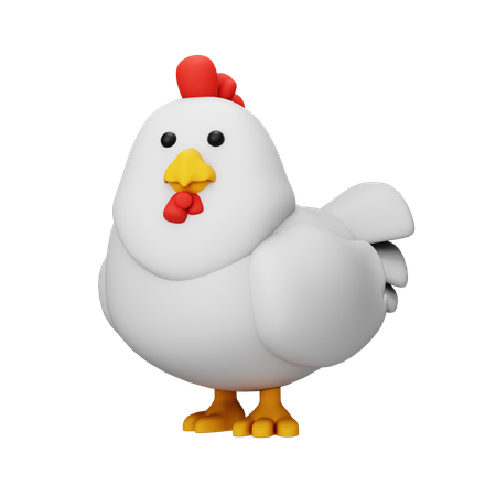 Poulet  3D Icon