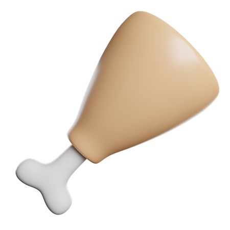 Poulet  3D Icon