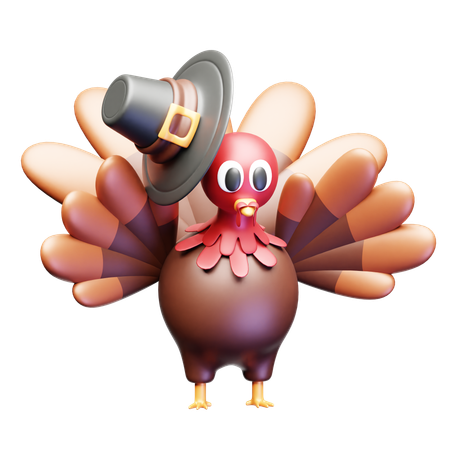 Poulet  3D Icon