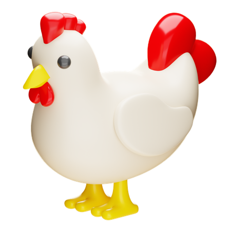 Poulet  3D Icon