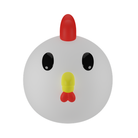 Poulet  3D Icon