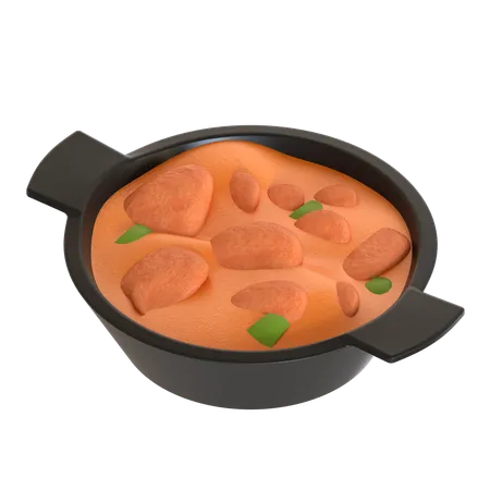 Poulet au beurre  3D Icon