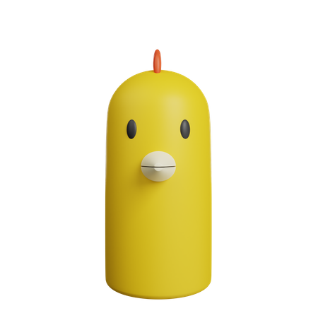 Avatar de poulet  3D Illustration