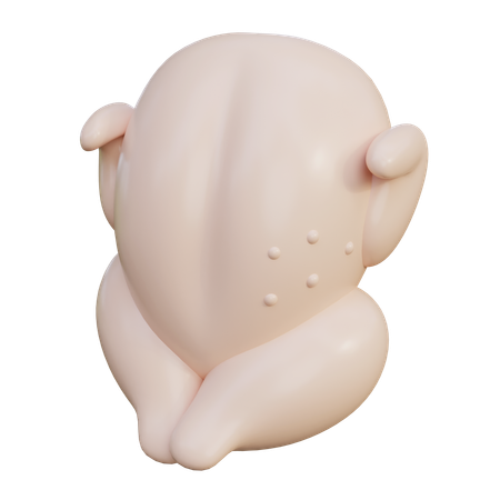 Poulet cru  3D Icon