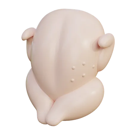 Poulet cru  3D Icon