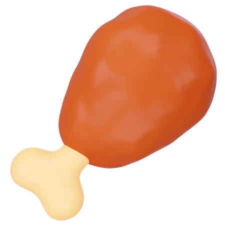 Poulet frit  3D Icon