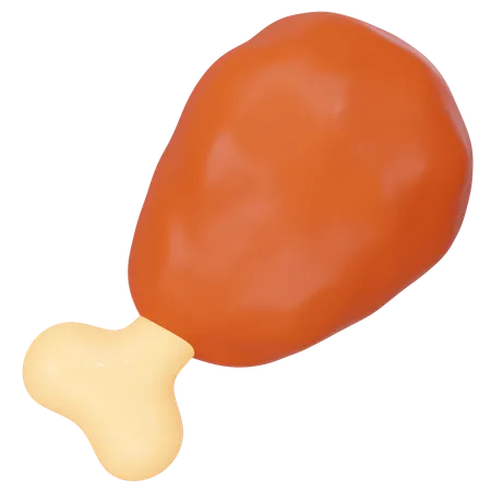 Poulet frit  3D Icon