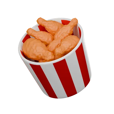 Poulet frit  3D Icon