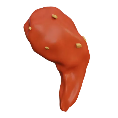 Poulet frit  3D Icon