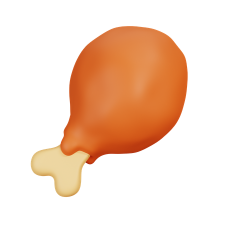 Poulet frit  3D Icon