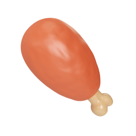 Poulet frit  3D Icon