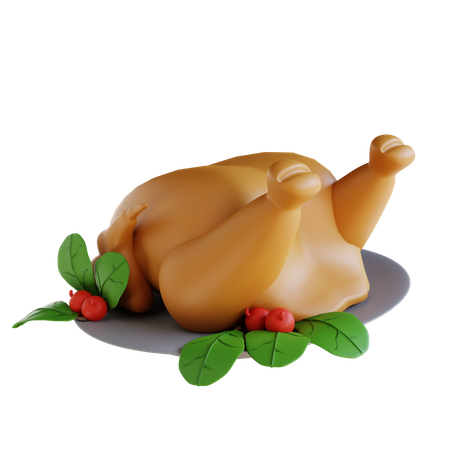 Poulet frit  3D Icon