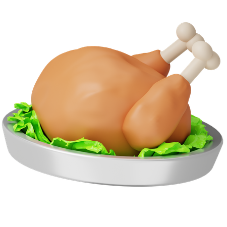 Poulet grillé  3D Icon