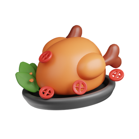 Poulet grillé  3D Icon