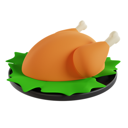 Poulet grillé  3D Icon