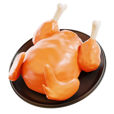 Poulet grillé  3D Icon