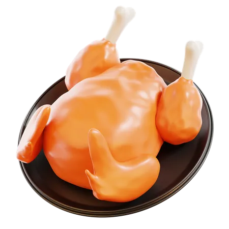 Poulet grillé  3D Icon