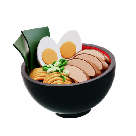 Ramen au poulet  3D Icon