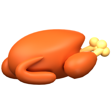 Poulet rôti  3D Icon