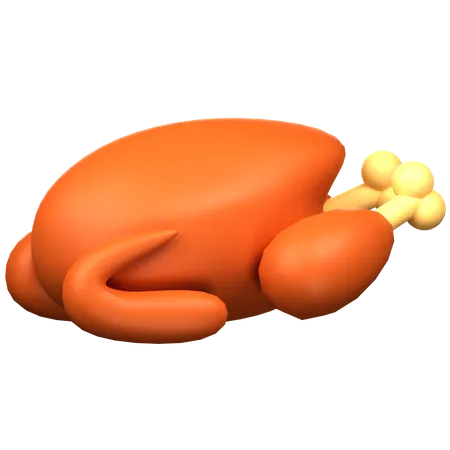 Poulet rôti  3D Icon