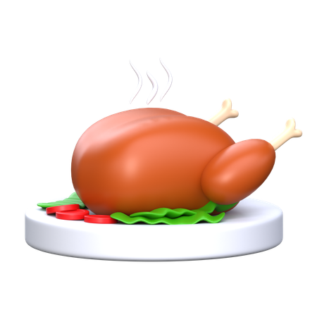 Poulet grillé  3D Icon