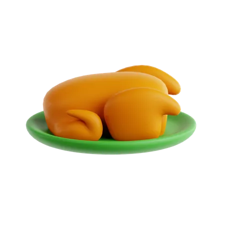 Poulet rôti  3D Icon