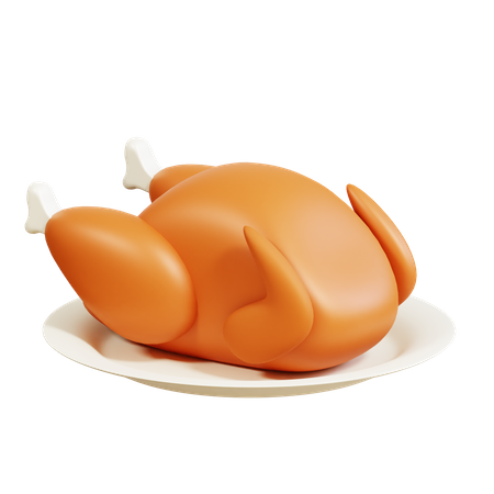 Poulet rôti  3D Icon