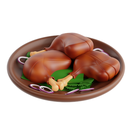 Poulet tandoori  3D Icon