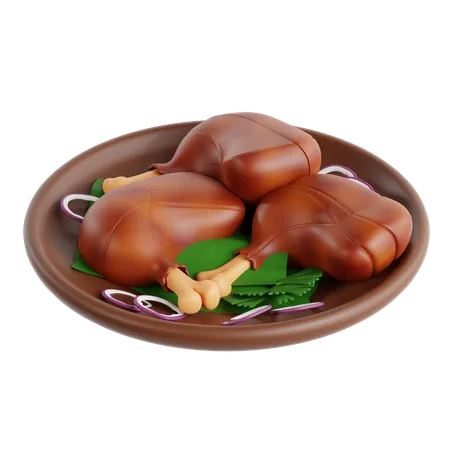 Poulet tandoori  3D Icon