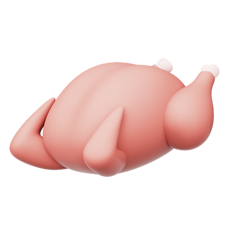 Viande crue de poulet  3D Icon