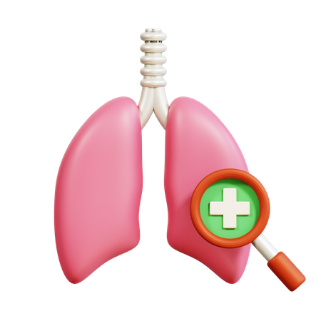 Poumons sains  3D Icon