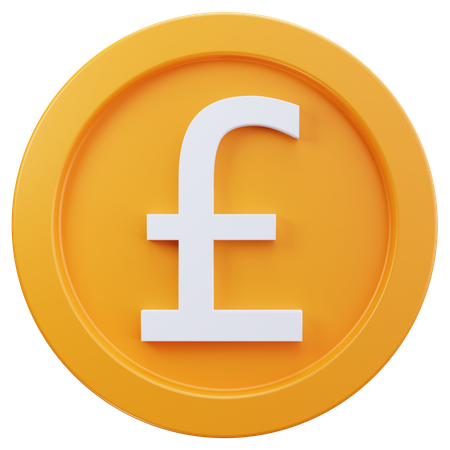 Pound  3D Icon