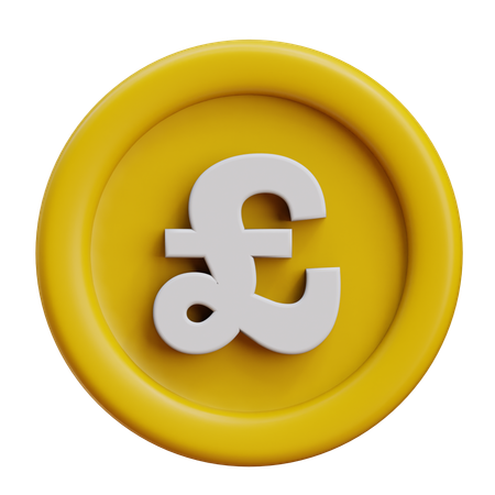 Pound  3D Icon
