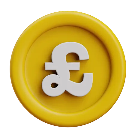 Pound  3D Icon