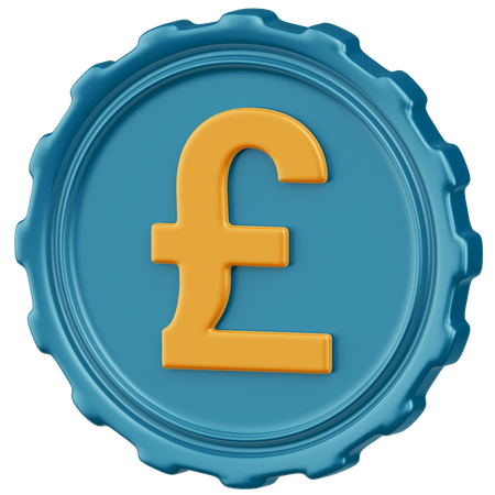 Pound  3D Icon