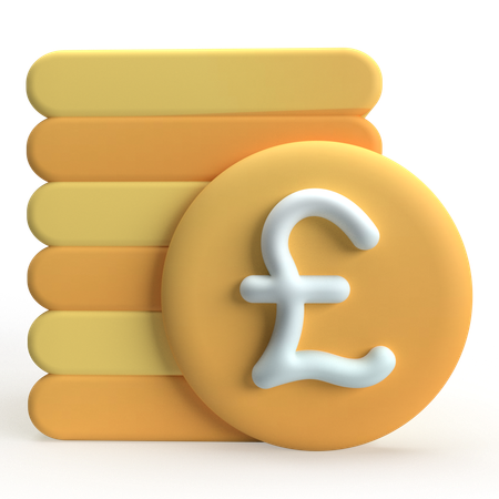 Pound  3D Icon