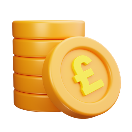 Pound  3D Icon