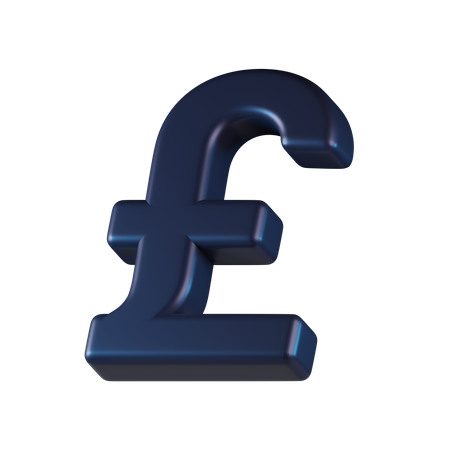 Pound  3D Icon